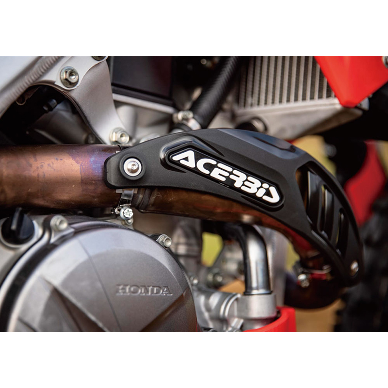 Protettore Marmitta Universale Per Moto - In Silicone E Acciaio - Anticalore - Colori Diversi (Arancio) - Foto 2