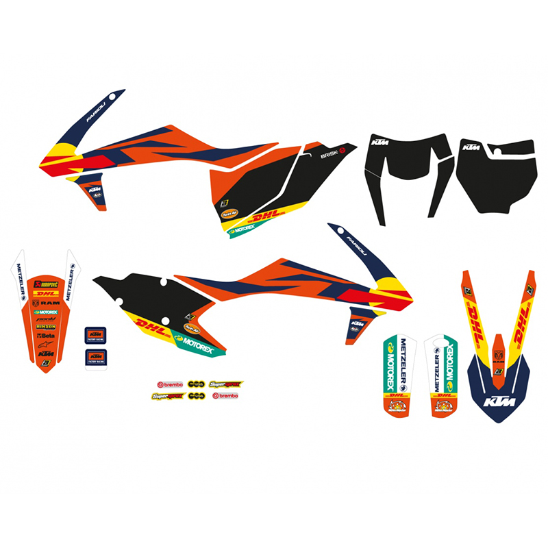 Kit Adesivi Replica KTM Factory - Blackbird
